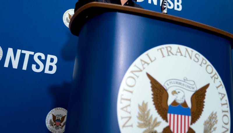 National Transportation Safety Board logo and signage