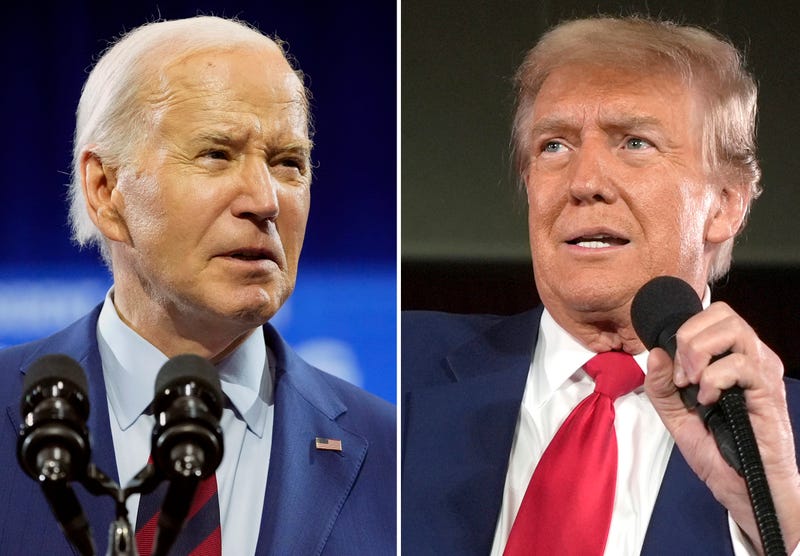 President Joe Biden; former President Donald Trump