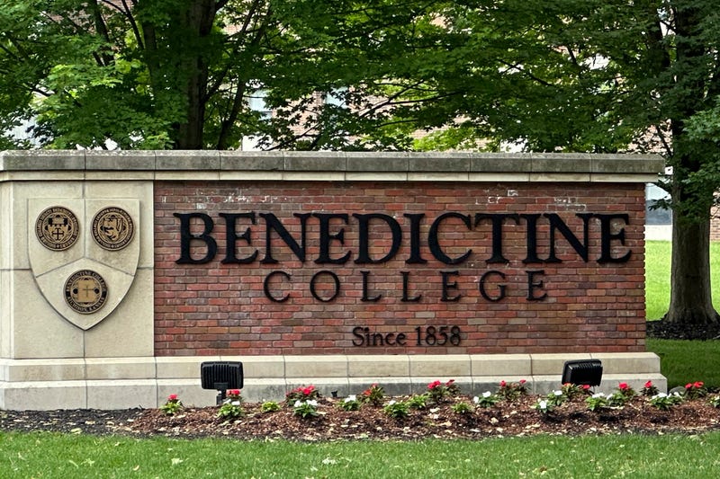 The Benedictine College sign