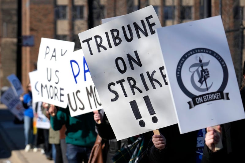 Chicago Tribune newsroom employees on strike