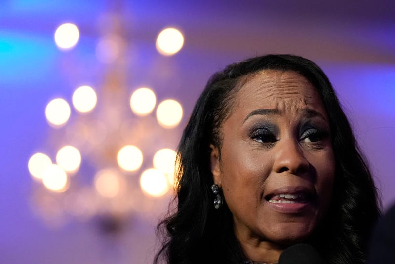 Fulton County District Attorney Fani Willis speaks to the media after winning the Democratic primary on Tuesday, May 21, 2024, in Buckhead, Ga.