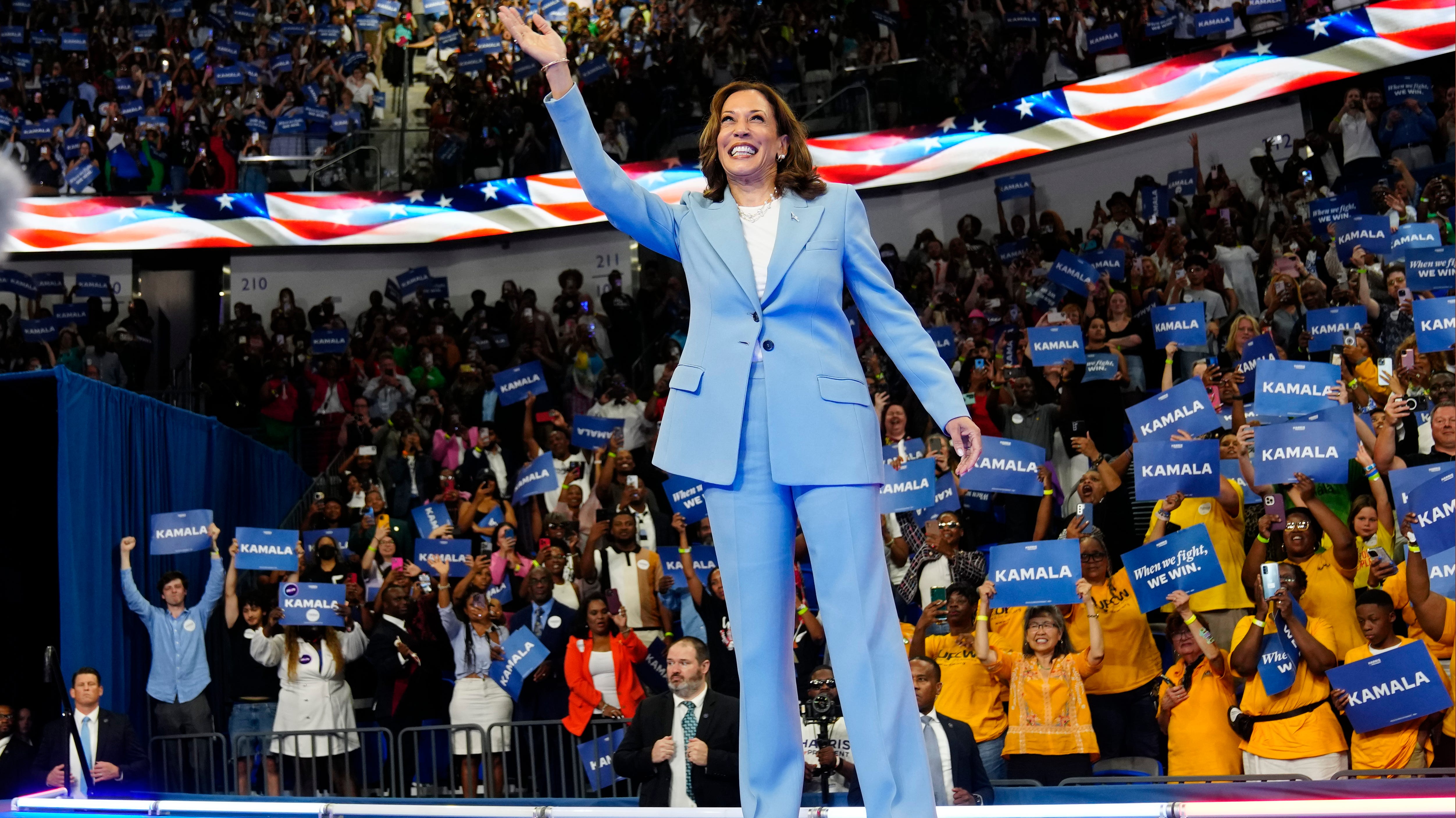 Kamala Harris has secured enough Democratic delegate votes to be the party's nominee, committee chair says