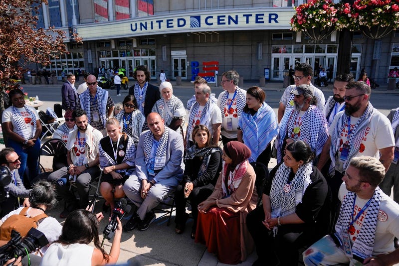 Uncommitted delegates sit-in