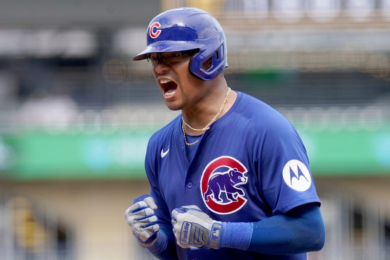 Chicago Cubs' Christian Bethancourt celebrate