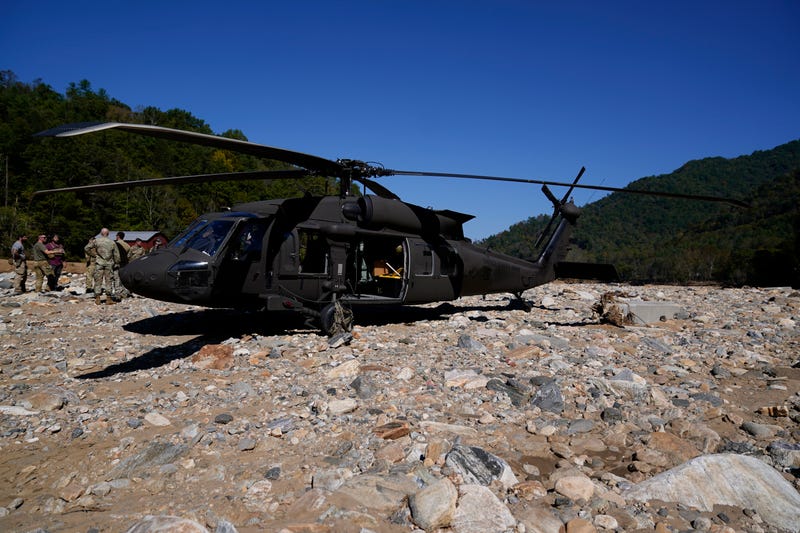 In remote mountain communities cut off by Hurricane Helene, residents look to the skies for aid