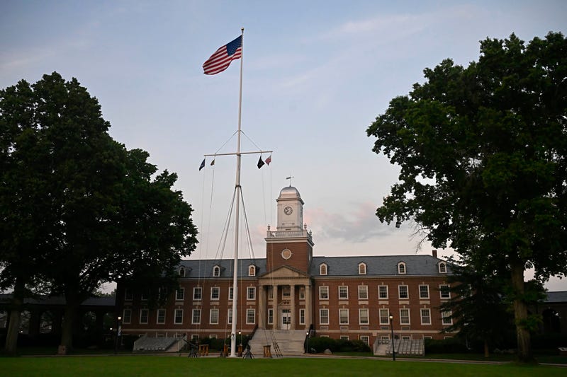 FILE - The U.S. Coast Guard Academy is seen in early evening, July 15, 2024 in New London, Conn. 