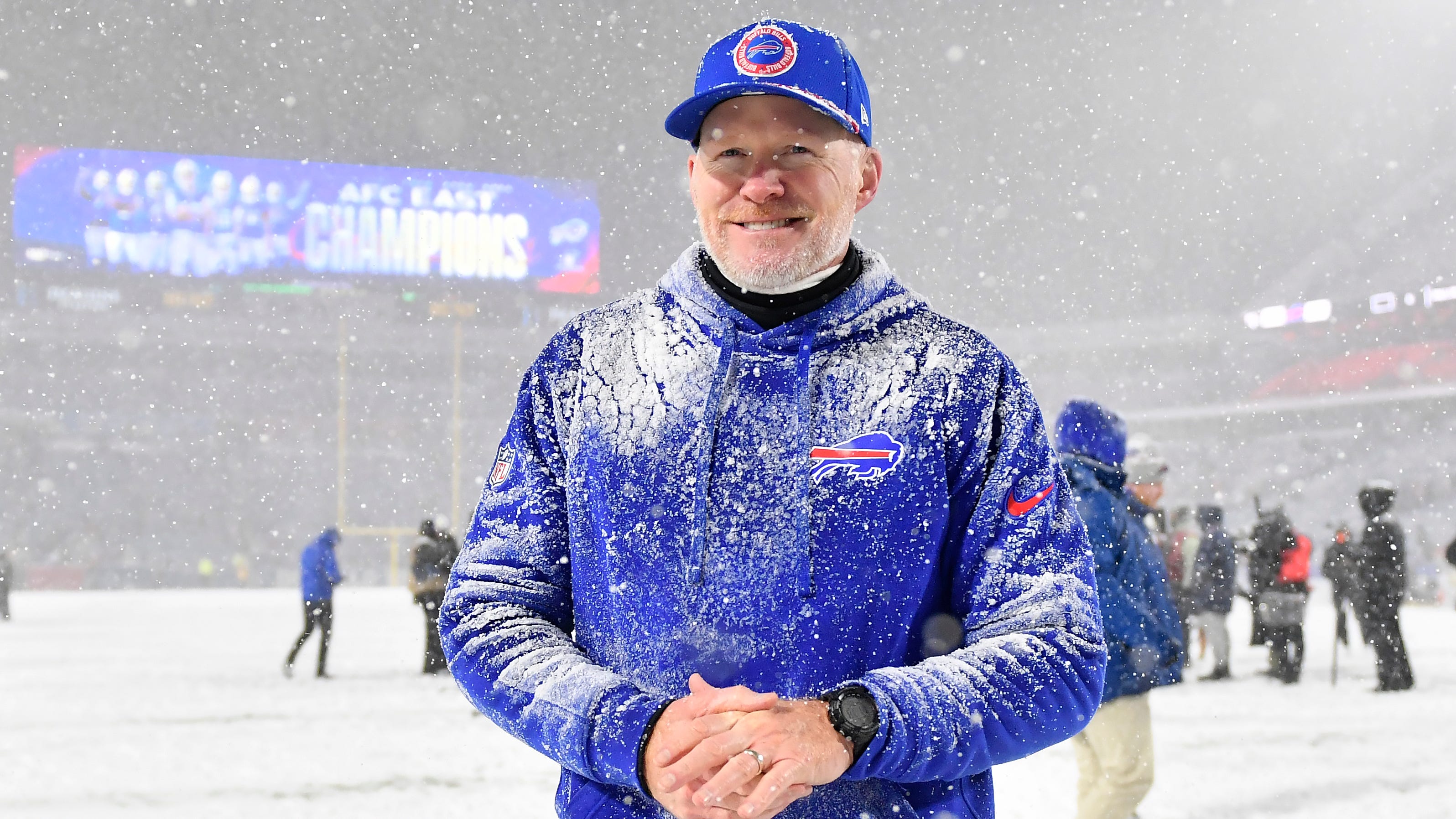 Sean McDermott showing more playful side in guiding Bills to fifth-straight AFC East title