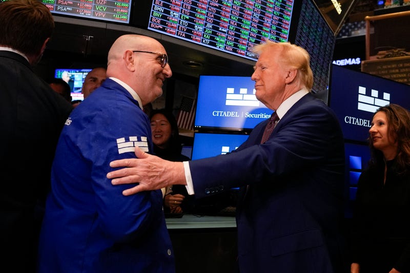 President-elect Donald Trump walks the floor of the New York Stock Exchange, Thursday, Dec. 12, 2024, in New York