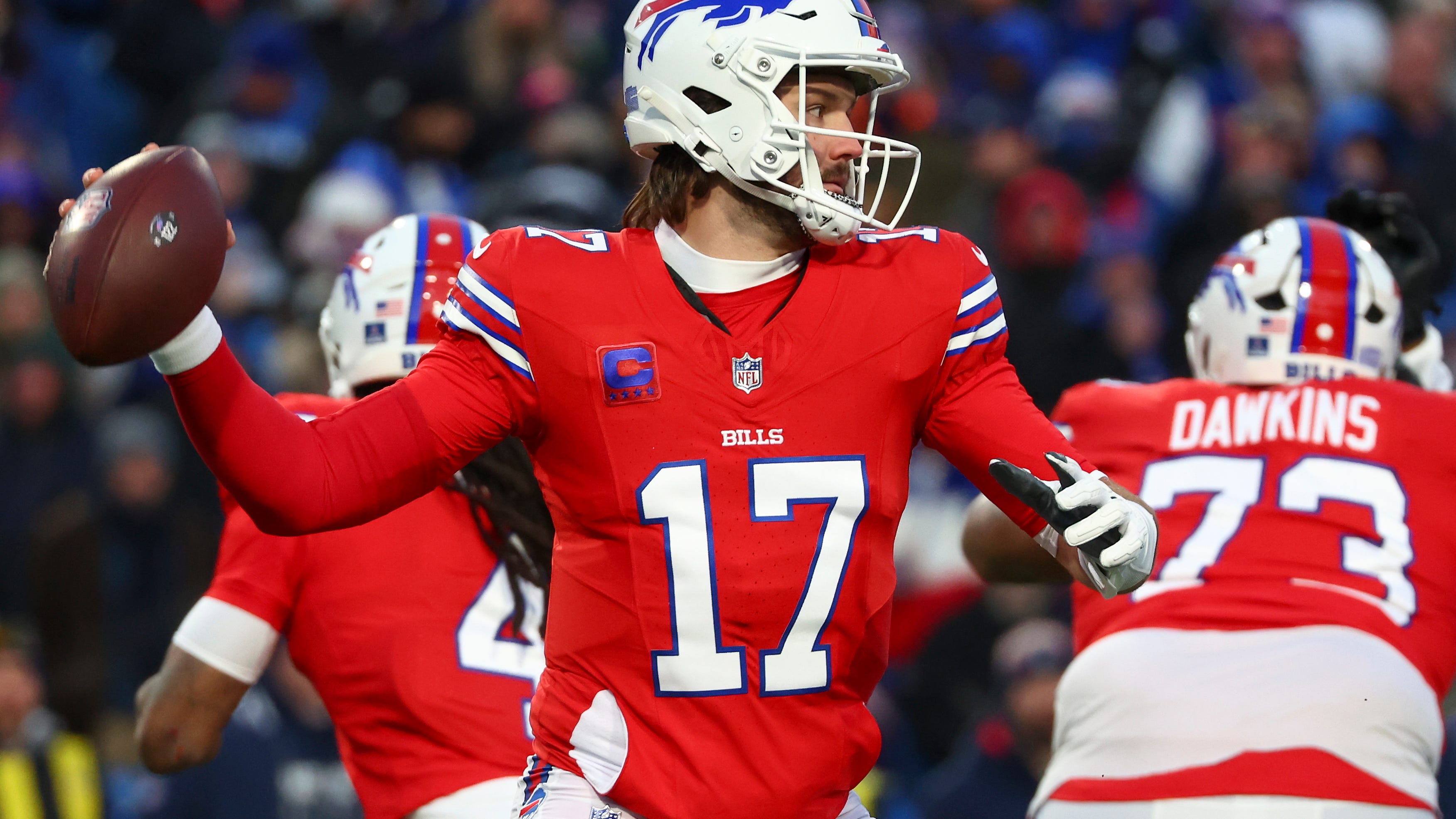 Josh Allen shakes off hit to his funny bone in Bills' win over Patriots