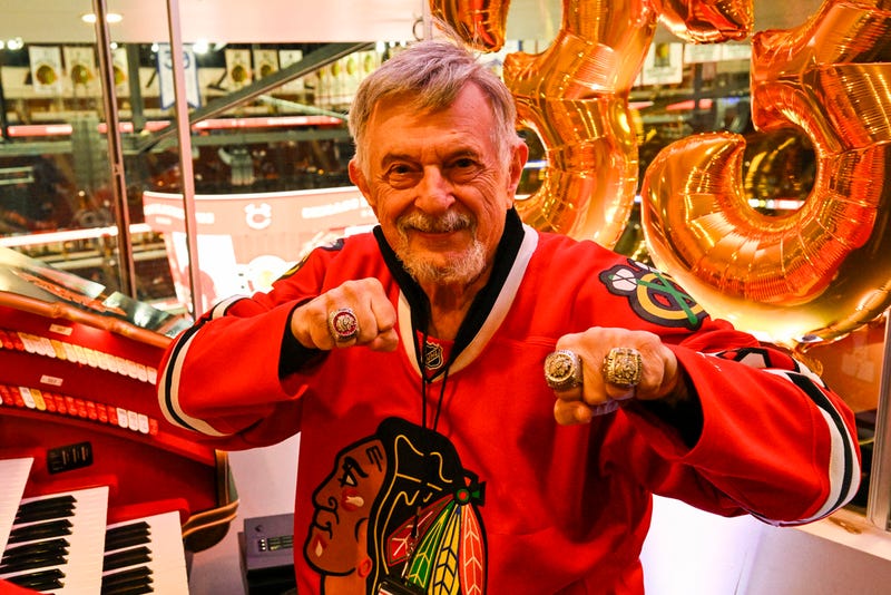 Frank Pellico, the Chicago Blackhawks' organist