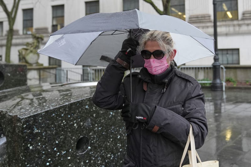 Nadine Menendez arrives to a federal courthouse in New York, Monday, March 24, 2025.