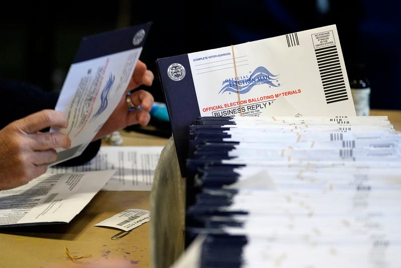 Chester County, Pa., election workers process mail-in and absentee ballots