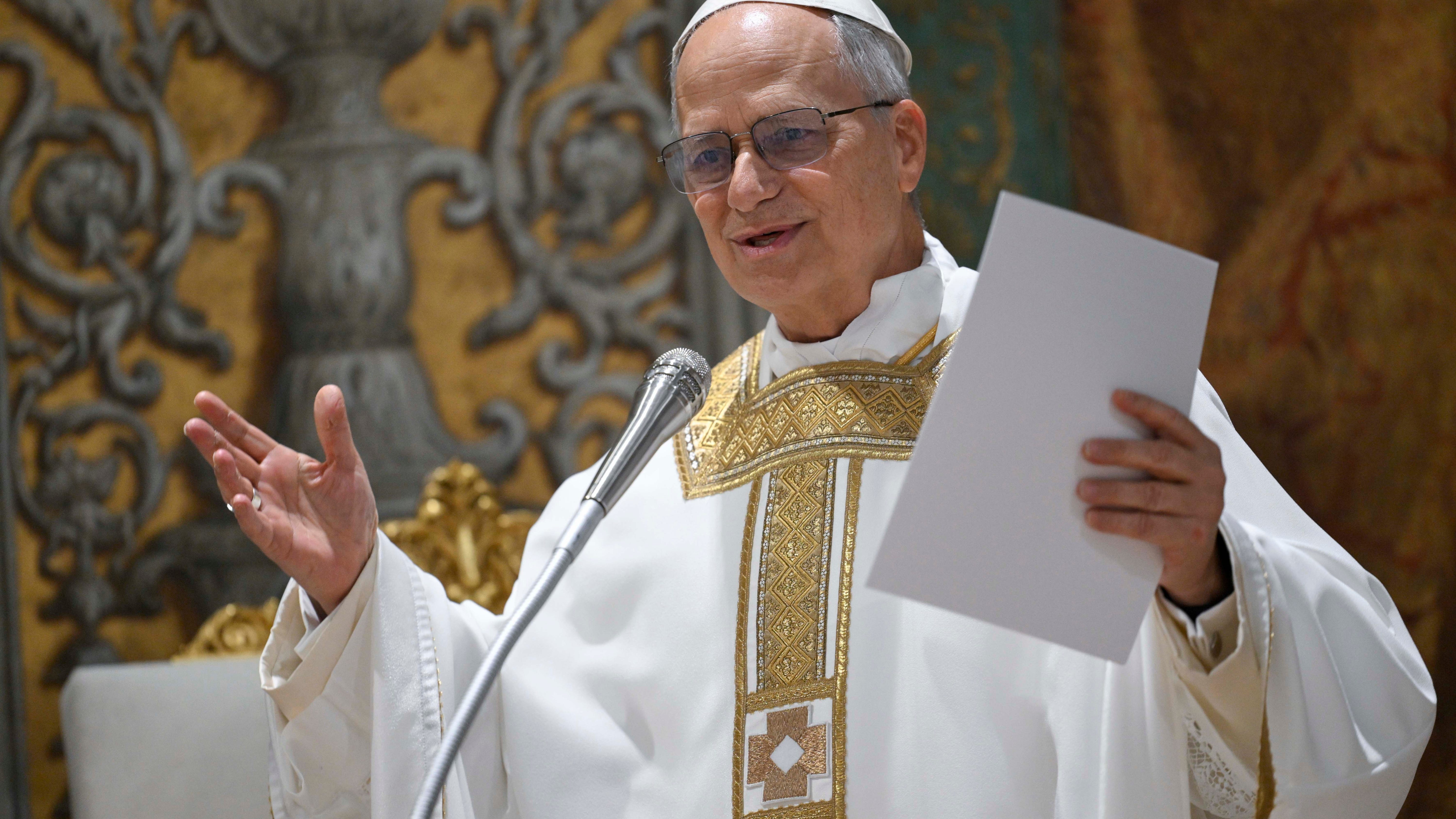 Pope Leo XIV celebrates first Mass as pope and calls his election both a cross and a blessing