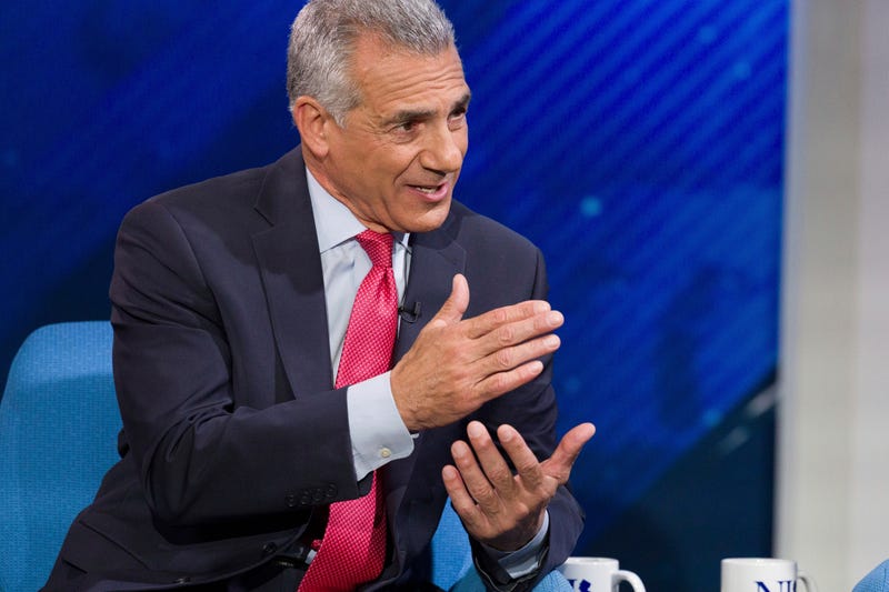 Candidate and former Assemblyman Jack Ciattarelli discusses the issues at the New Jersey Republican gubernatorial primary debate, at NJ PBS Studios, on May 7, 2025, in Newark, N.J.