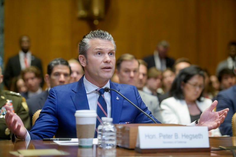 Secretary of Defense Pete Hegseth testifies during a Senate Committee on Appropriations subcommittee hearing to examine proposed budget estimates for fiscal year 2026 for the Department of Defense, on Capitol Hill, Wednesday, June 11, 2025, in Washington.