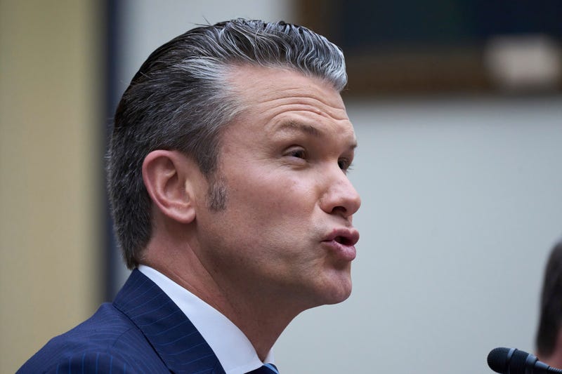 Secretary of Defense Pete Hegseth fields questions on the Pentagon budget from the House Armed Services Committee, at the Capitol in Washington, Thursday, June 12, 2025.
