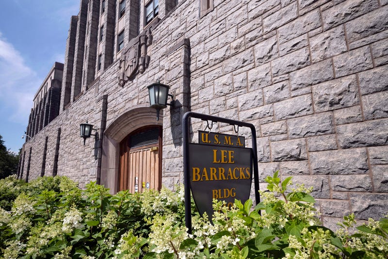 FILE - Lee Barracks, named for Civil War General Robert E. Lee, is shown at the U.S. Military Academy at West Point, July 13, 2020, in West Point, N.Y.