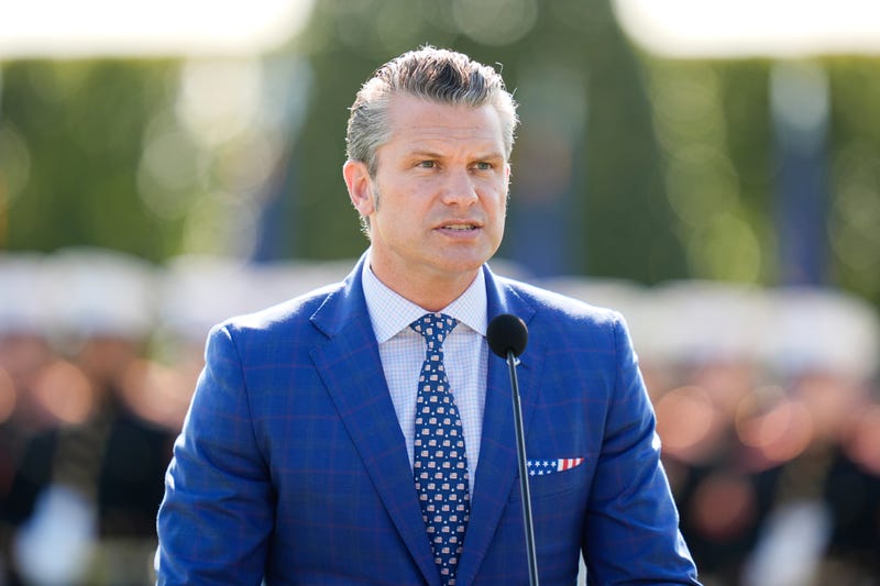 Defense Secretary Pete Hegseth speaks during the POW/MIA National Recognition Day Ceremony at the Pentagon, Friday, Sept. 19, 2025, in Washington.