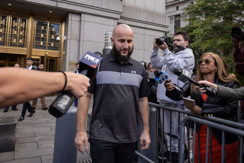 Mohamed Bahi, New York City Mayor's liaison to the Muslim community, exits Manhattan Federal Court, Oct. 8, 2024, in New York