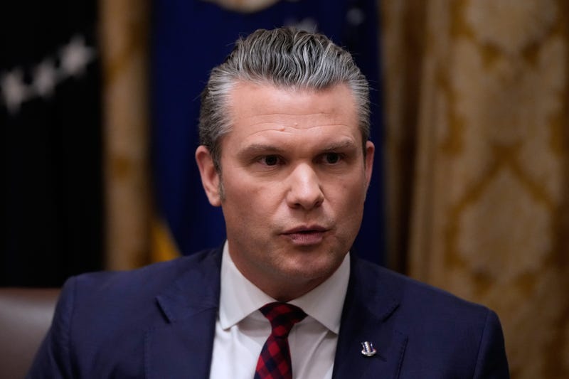 Defense Secretary Pete Hegseth speaks during a Cabinet meeting at the White House, Tuesday, Dec. 2, 2025, in Washington.