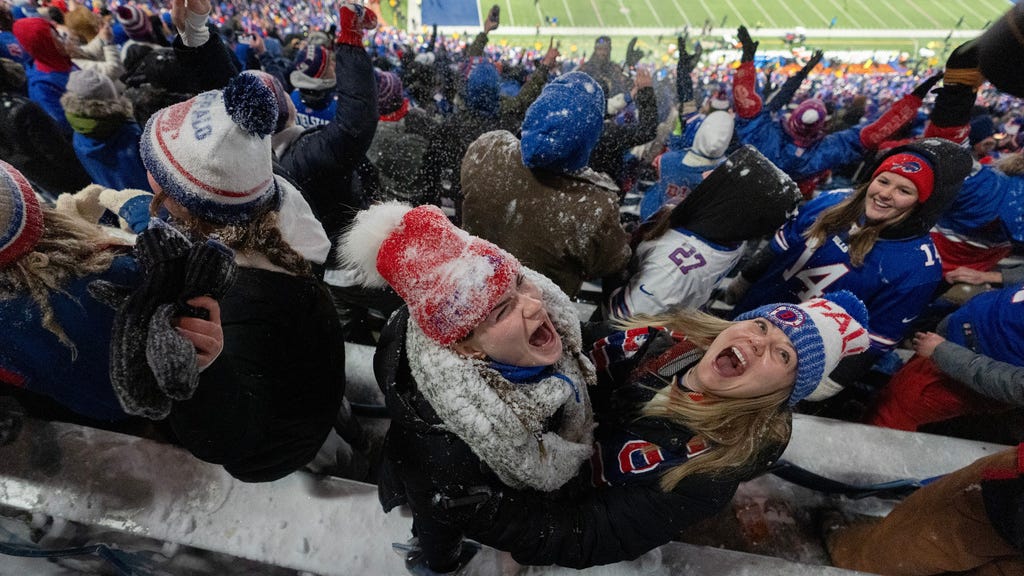PHOTOS: Bills fans brave snow, cold to celebrate final regular-season game at 53-year-old Highmark Stadium
