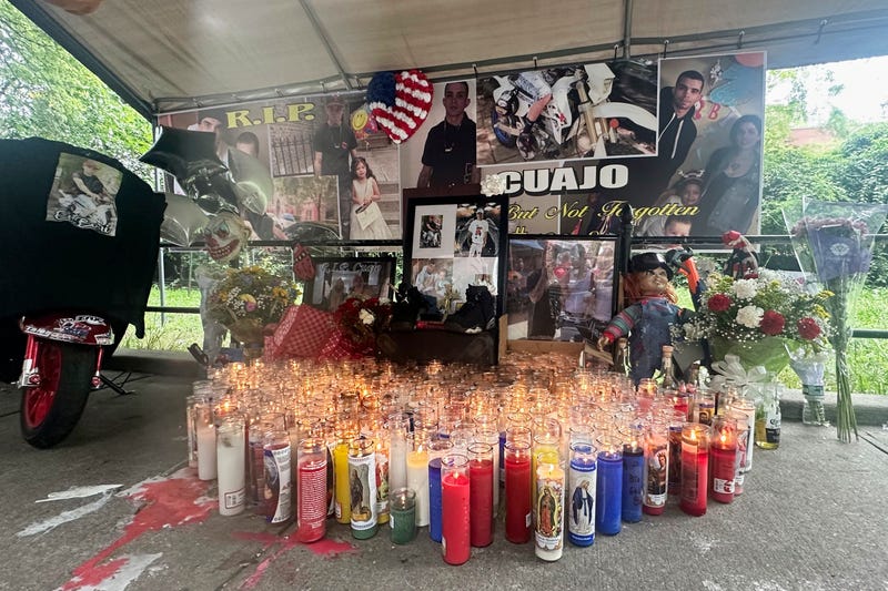 FILE - A memorial for Eric Duprey is seen in the Bronx borough of New York, Aug. 25, 2023