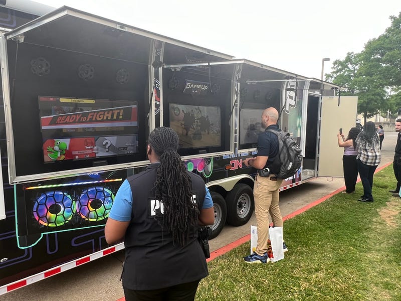 The Arlington Police Department's gaming trailer