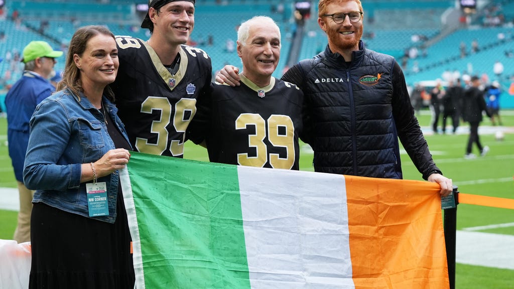 Charlie Smyth's moment – and family – finally arrived with Saints in Miami