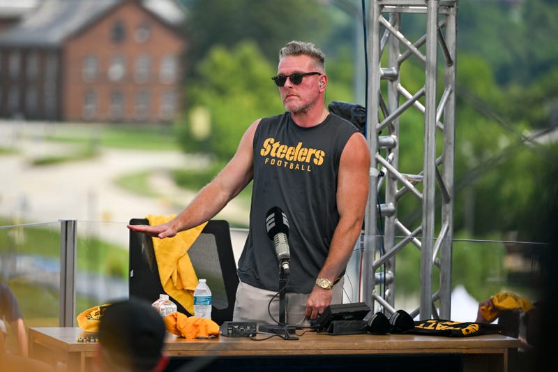 Pat McAfee on set for show at St. Vincent College