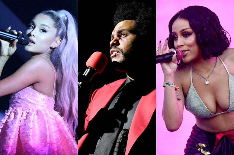 Ariana Grande, The Weeknd and Doja Cat