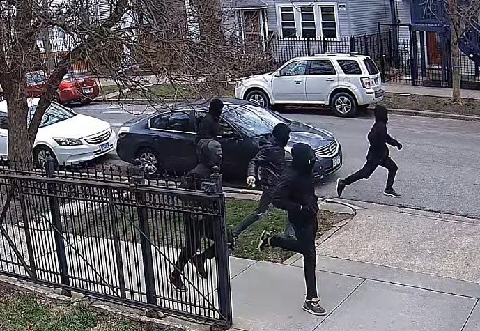 suspects running away