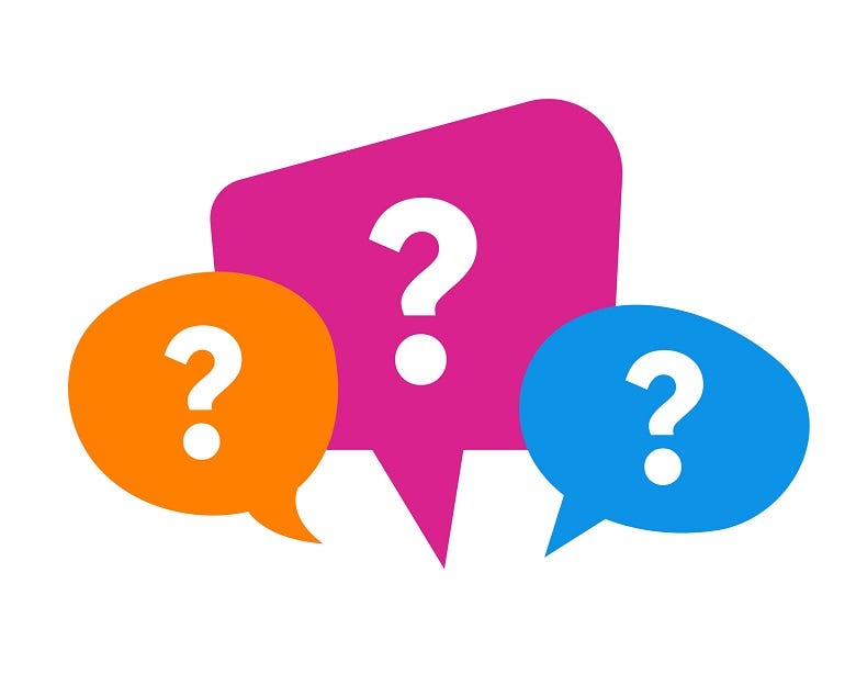 question marks