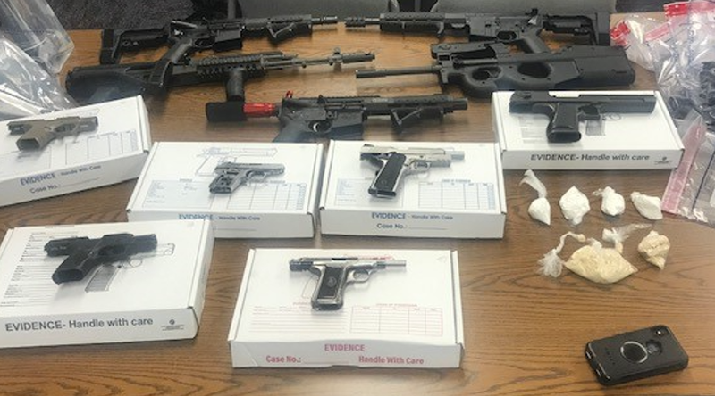 Guns, drugs seized