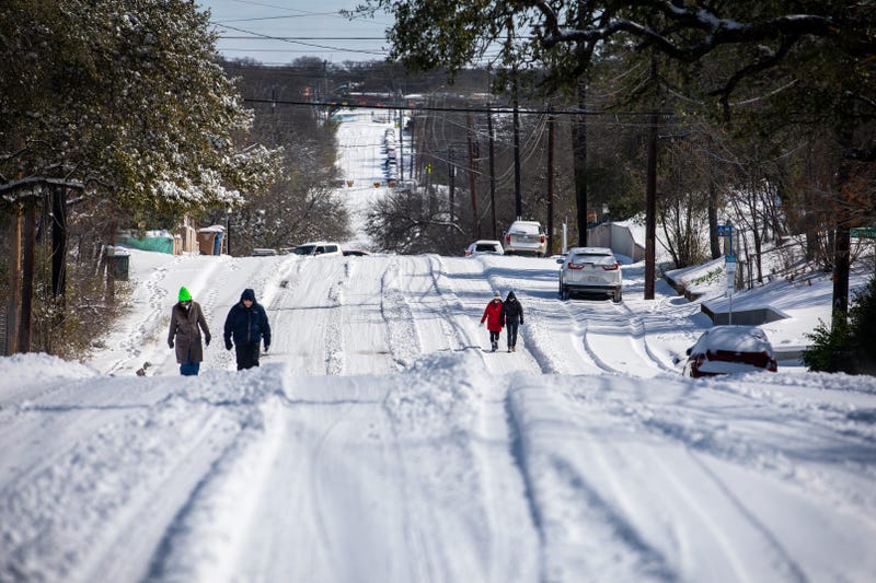 A rare snow day in East Austin, TX, 2/15/21