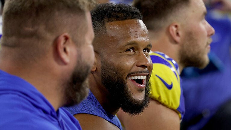 Is this massive 3D billboard of Aaron Donald cool or weird?