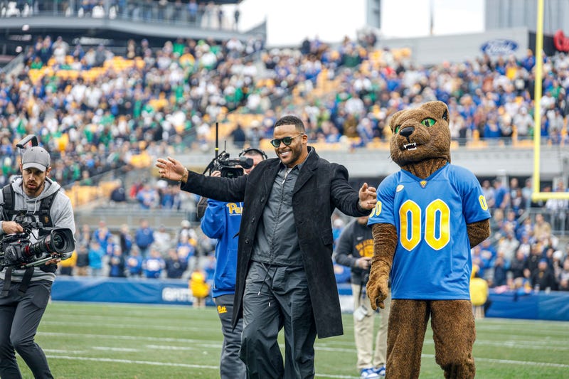 Aaron Donald with Roc