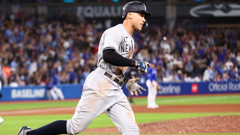 Aaron Judge's mom, Roger Maris Jr. share touching moment as Yankees slugger hits 61st homer
