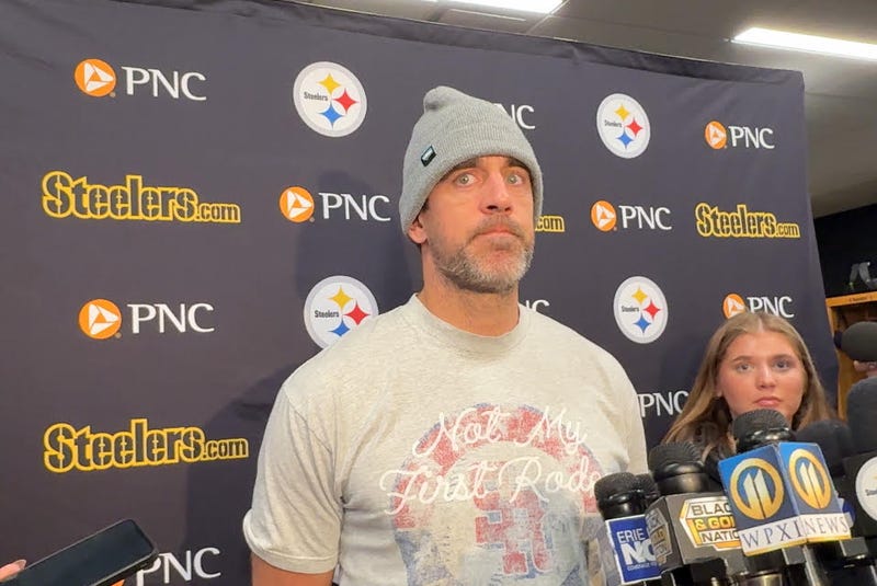 Aaron Rodgers at podium