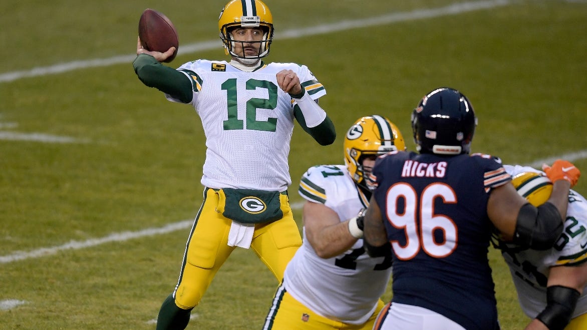 Aaron Rodgers, Packers roll past Bears, who still sneak into the playoffs as No. 7 seed in NFC