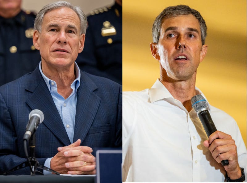 Texas Governor Greg Abbott and Democratic challenger Beto O'Rourke