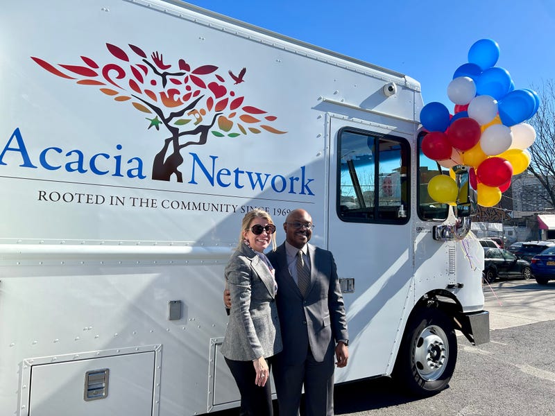 Acacia Network CEO Lymaris Albors and Chief Medical Officer Dr. David Collymore at Wednesday's ribbon cutting ceremony.