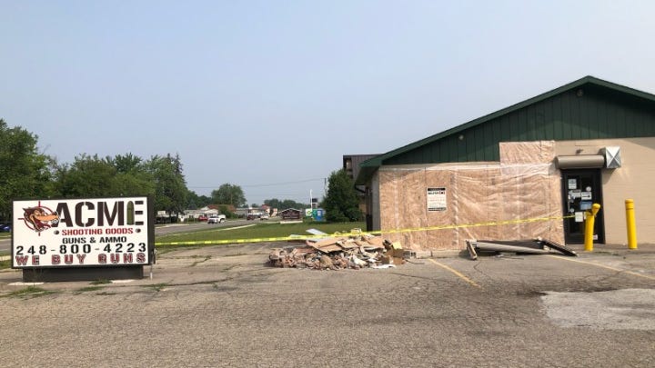 Truck smashes into gun store that sold weapon used in Oxford High School mass shooting, several rifles stolen