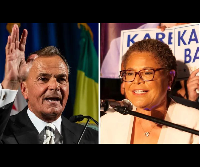 Rick Caruso catching up to Karen Bass in the L.A. Mayor's race.