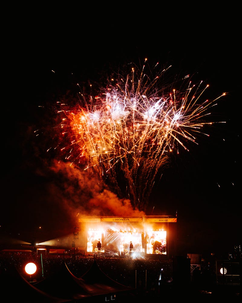 Blink 182 performs at ACL Fest