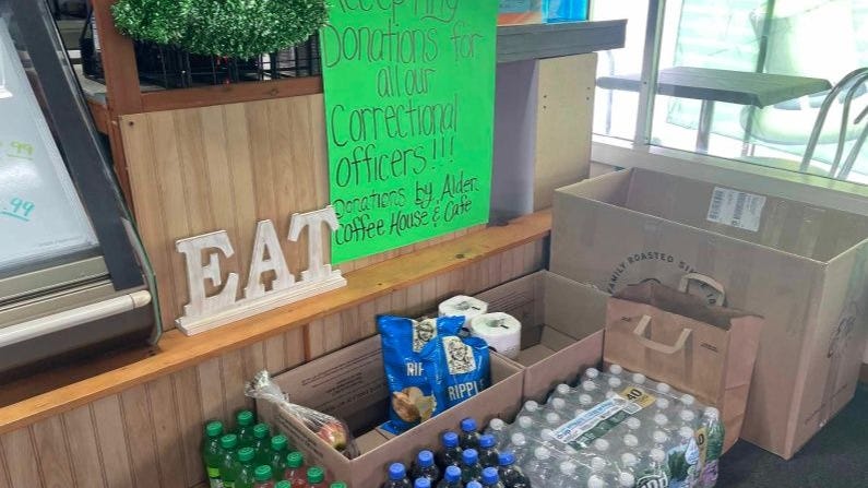 Local businesses step up with donations for striking corrections officers
