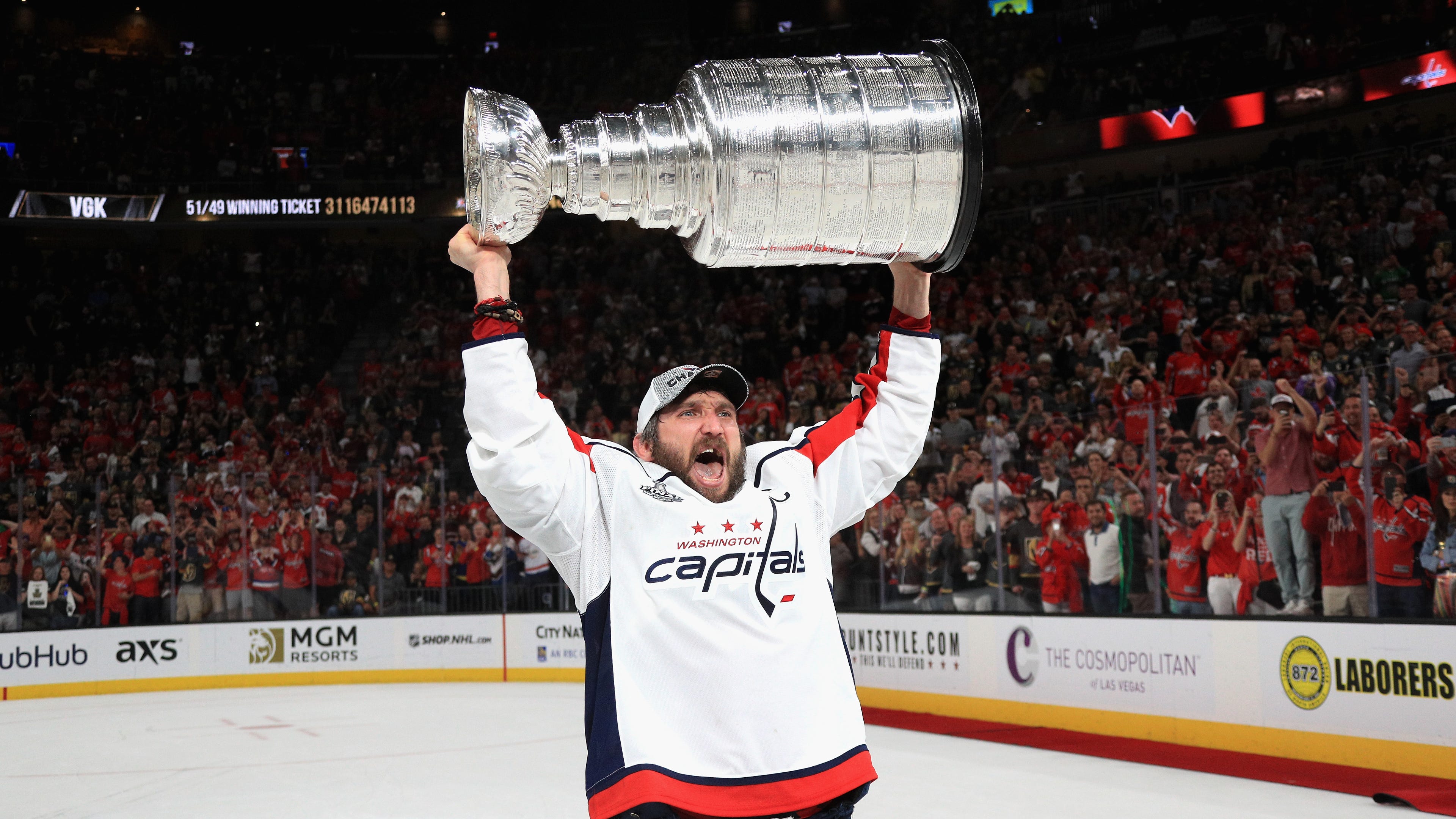 Alex Ovechkin on his future with the Capitals: 'We'll see.'