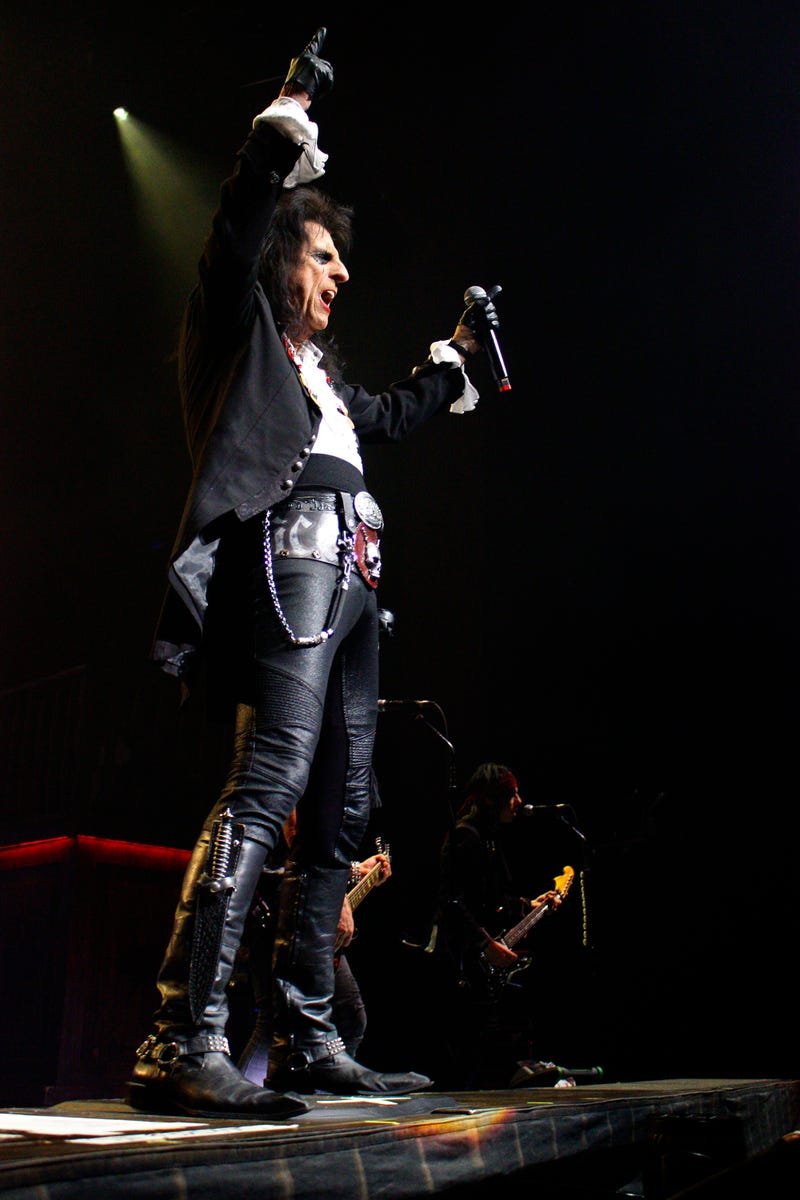 Alice Cooper rocking the crowd