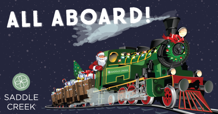 All Aboard Holiday Event at Saddle Creek December 1, 2023 6-8pm