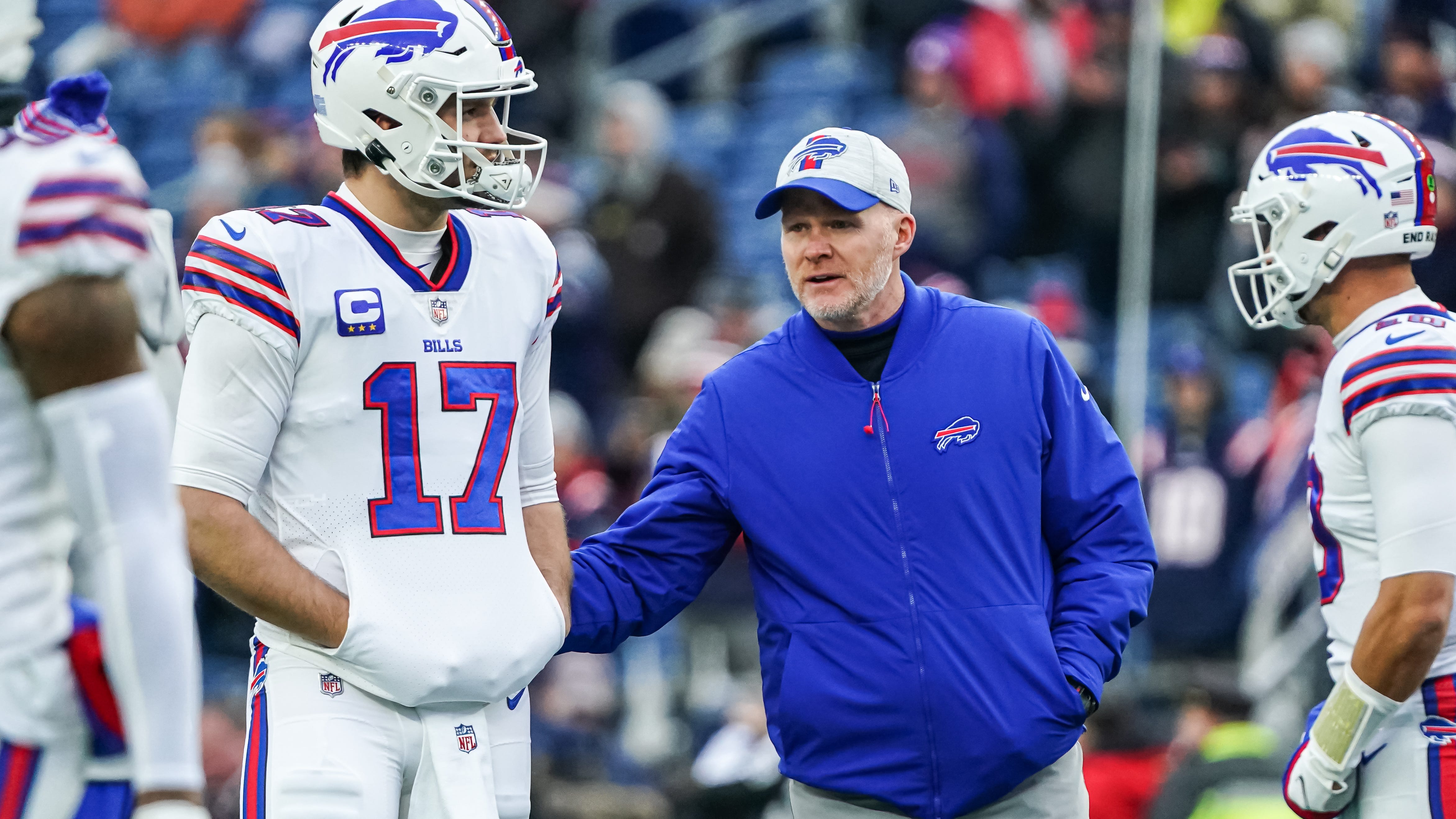 Emotional Allen says McDermott 'the perfect man' to lead Bills through Hamlin situation