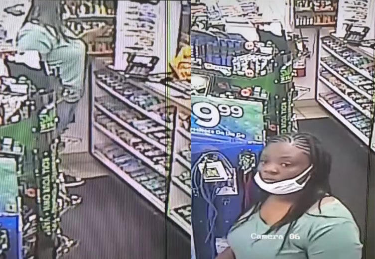 Woman sets fire in Allen Park gas station to shoplift
